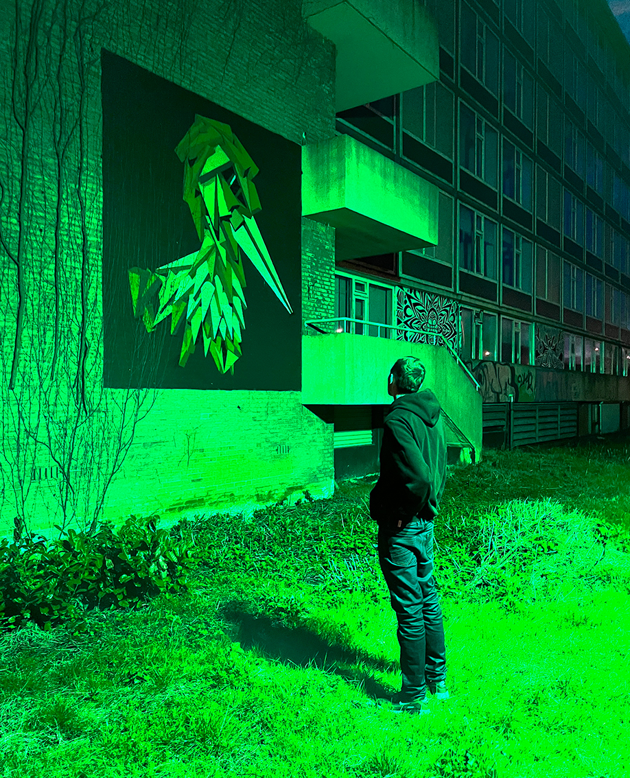 Muurschildering Loevesteijnlaan